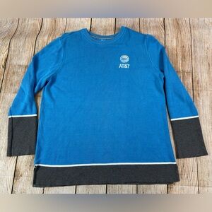 AT&T Employee Tensley Sweater Blue Grey Size Large